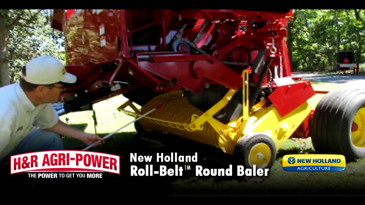 New Holland RollBelt Round Baler YouTube