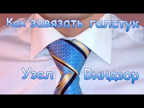 Завязать галстук виндзор видео Завязать галстук виндзор видео