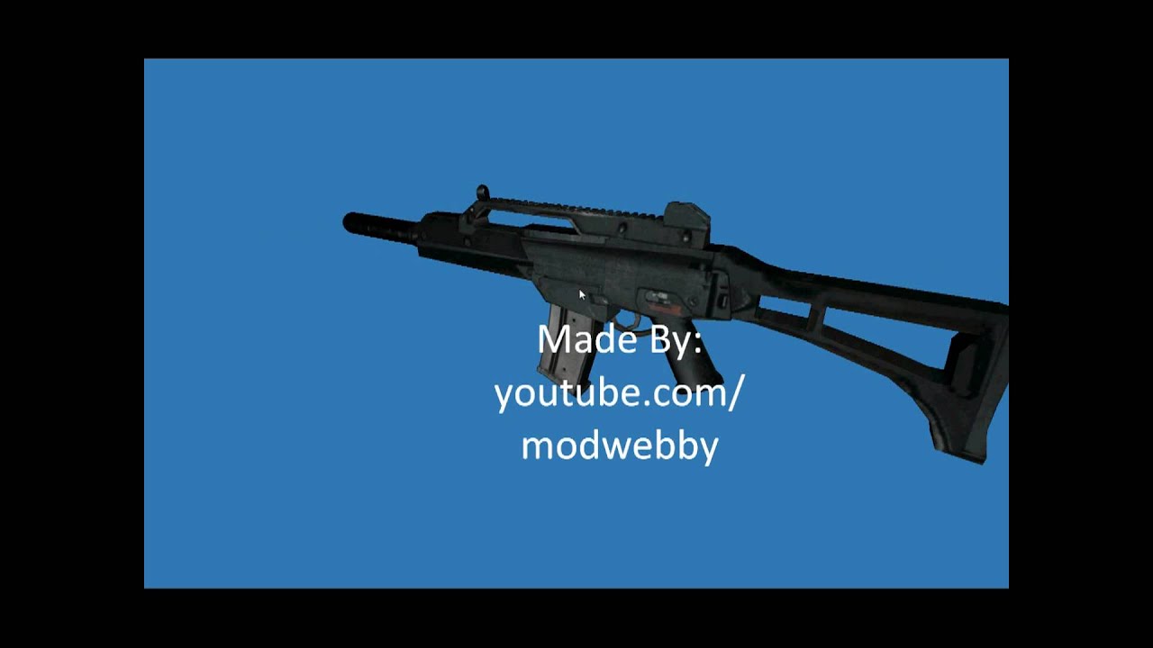 Milkshape 3d Model + skin G36C - YouTube