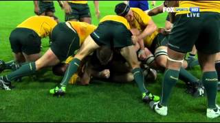 Quade Cooper knee to Richie McCaw's head