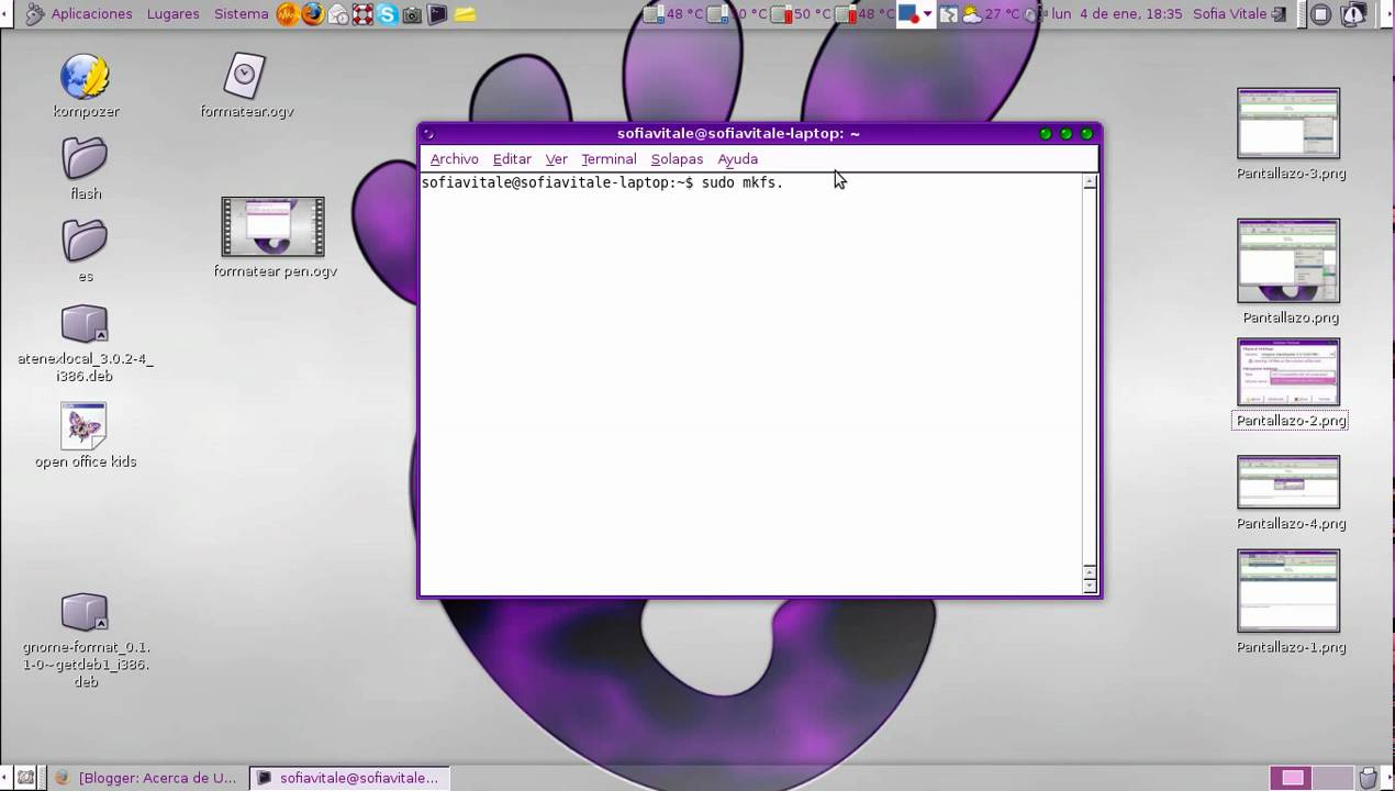 Formatear pendrive desde terminal - YouTube