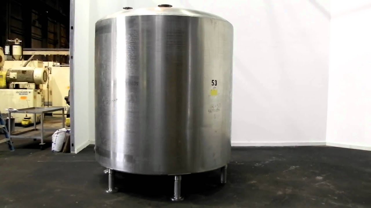 Used- Vertical 2000 Gallon Stainless Steel Tank - Stock# 42751035 - YouTube