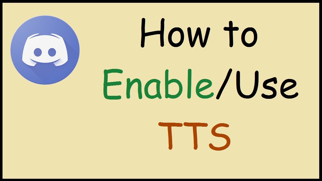 How To Use Tts In Discord