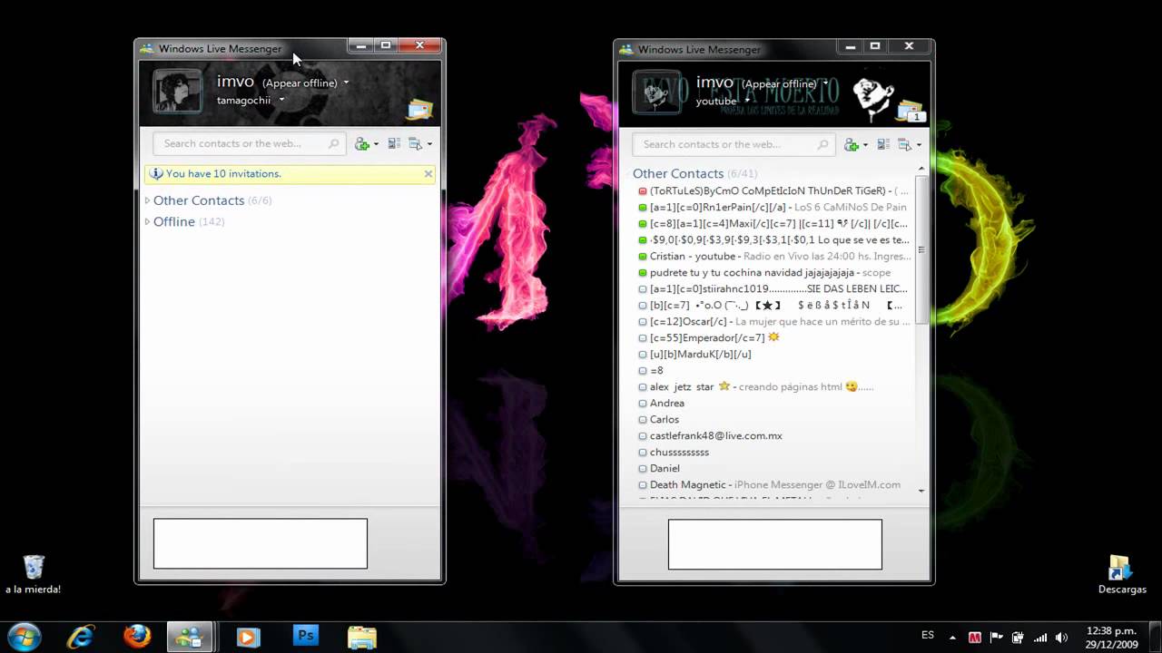 Windows live messenger - abrir varias cuentas/ deshacerse de la ...