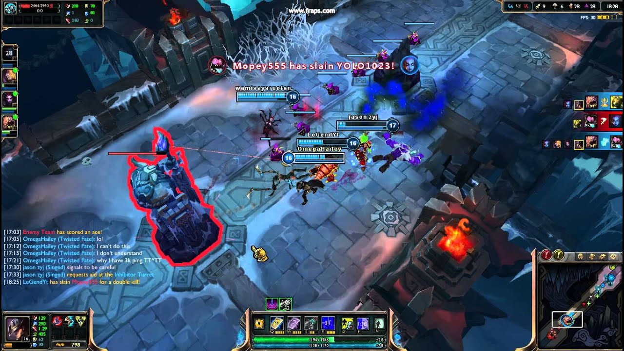 League of Legends 3.11 patch lag - YouTube