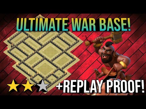 Download TH9 2018 WAR BASE! ANTi-WITH SLAP / GoHo! +6REPLAY PROOF!! ANTi-3 STAR! *UNBELIEVABLE*
