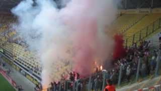 Dynamo Dresden vs. Ajax Amsterdam 0.3, Pyroaction Hooligans Ajax Amsterdam