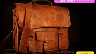 leather messenger bag