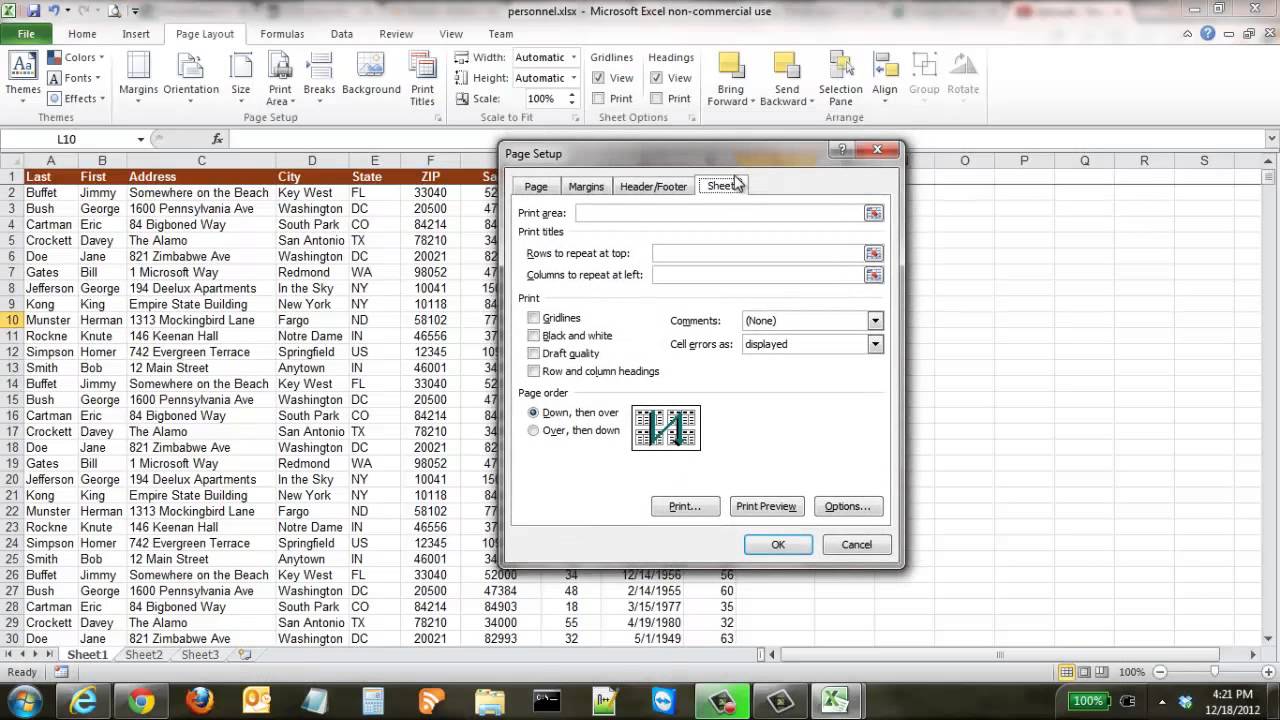 How to Freeze the Top Row in Excel - YouTube