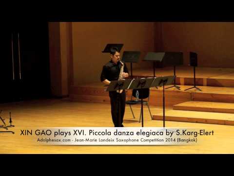 XIN GAO plays XVI Piccola danza elegiaca by S Karg Elert