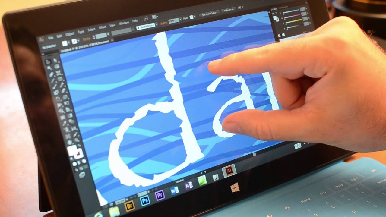 adobe photoshop touch screen scrolling