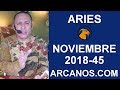 Video Horscopo Semanal ARIES  del 4 al 10 Noviembre 2018 (Semana 2018-45) (Lectura del Tarot)