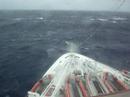 Cruise ship caught on South Africa storm