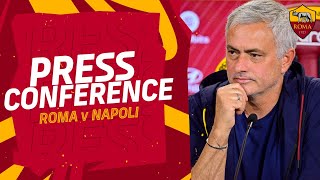 CONFERENZA STAMPA | José Mourinho alla vigilia di Roma-Napoli