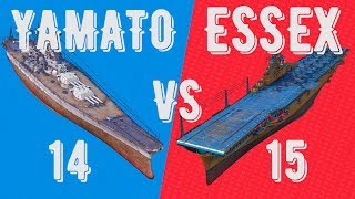 Превью: 14 YAMATO vs 15 ESSEX - battle of classes - ⚓