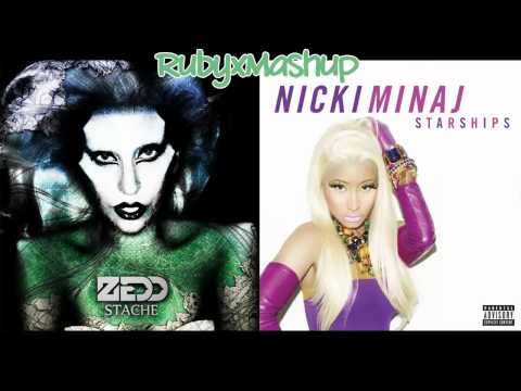 Zedd ft. Lady Gaga vs. Nicki Minaj - Stache (Starships Mashup) by