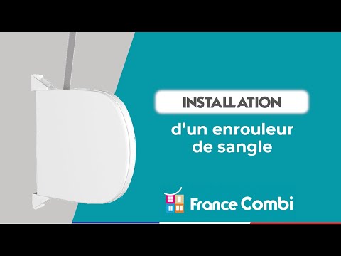 Installer un enrouleur de sangle de volet roulant - YouTube