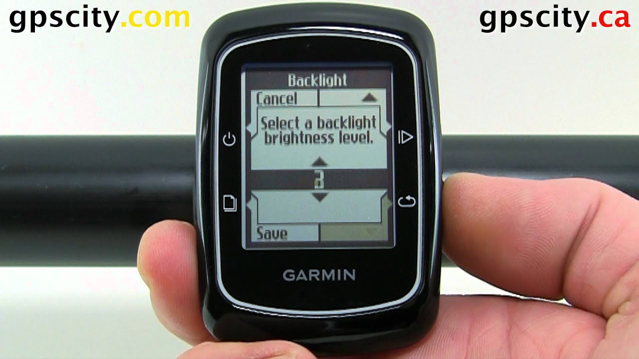 Display Settings on the Garmin Edge 200 with GPS City YouTube