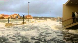 Vidéo CAPBRETON tempête CHRISTINE 3 Mars 2014