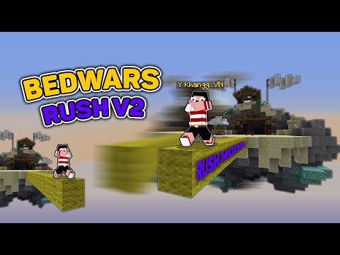 CHẾ ĐỘ ĐẶT BLOCK NHƯ HACK TRONG BEDWARS RUSH V2 !!* BEDWARS FUNNY (Minecraft)