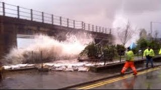 Barmouth  Hit by UK storm