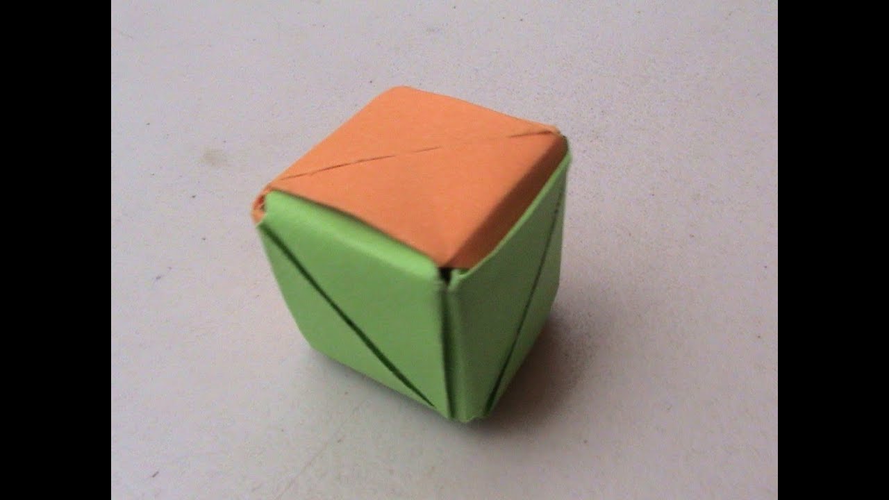 Origami Como Hacer un Cubo con Papel YouTube
