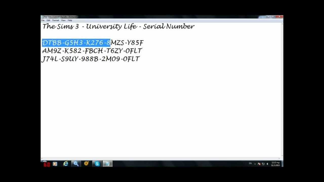 sims 4 serial code list