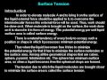 XI - Physics - Surface Tension for MT-CET, JEE(MAIN), NEET