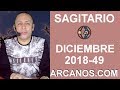 Video Horscopo Semanal SAGITARIO  del 2 al 8 Diciembre 2018 (Semana 2018-49) (Lectura del Tarot)