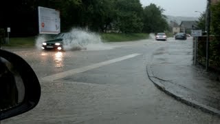 Überschwemmung nach Gewitter - Bayern 08 /2013