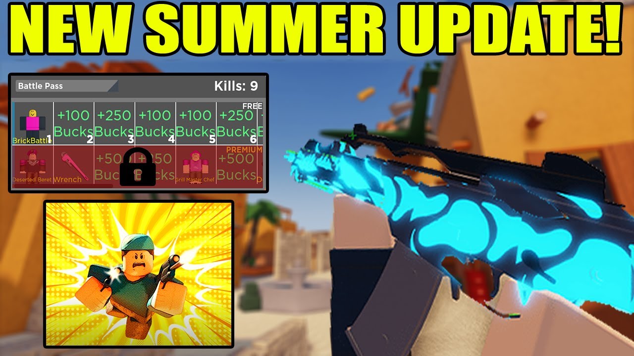 New Arsenal Summer Update Event New Skins Weapons New Map Revamps Gun Skins Roblox