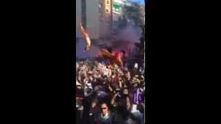 Así se vivió la llegada al Bernabéu dentro del autobús del equipo