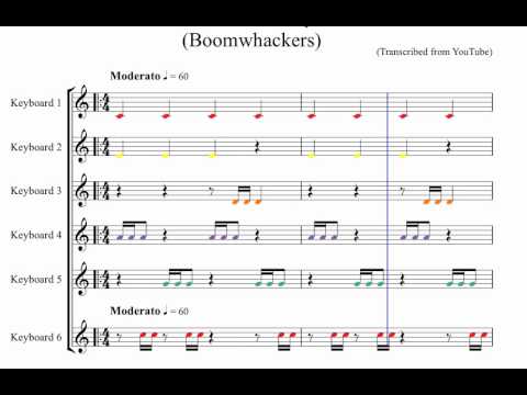 One Minute Boomwhacker piece - Notated (Accompaniment Only) for