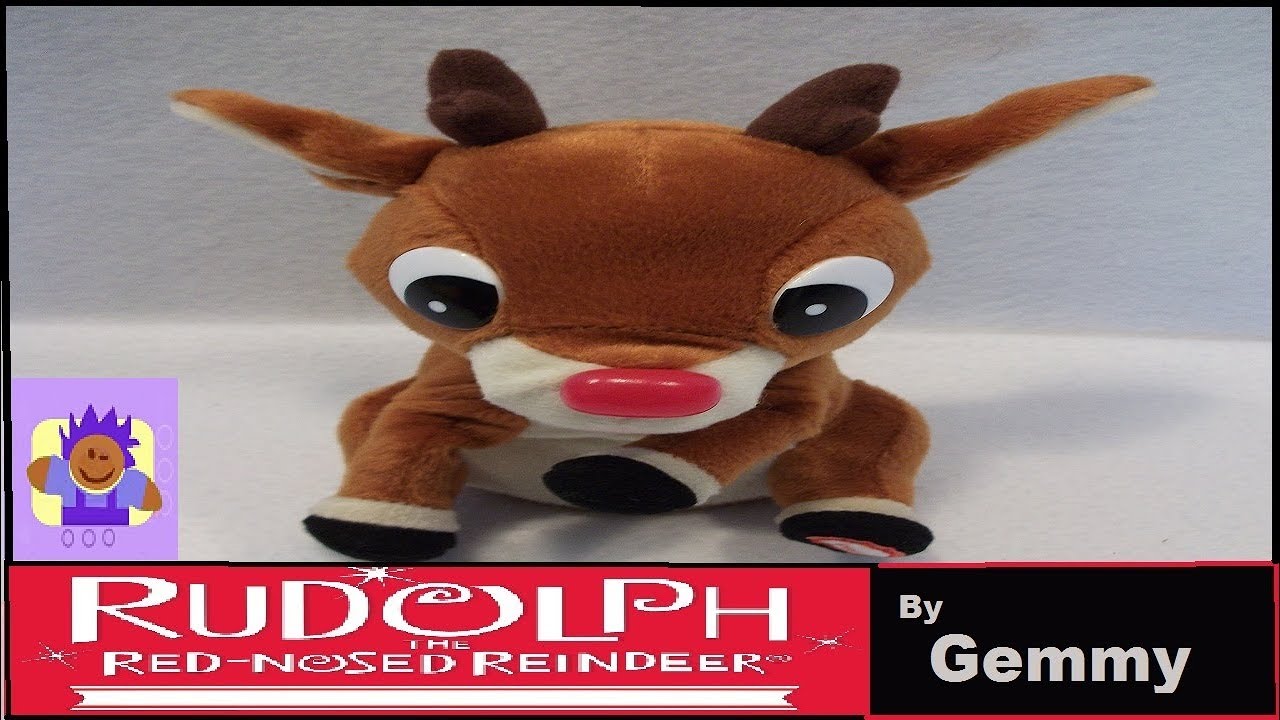 Rudolph the Red-nosed Reindeer Singing RUDOLPH Plush By Gemmy - YouTube