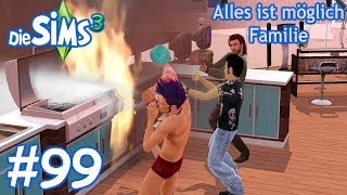 Die Sims 3 - Alles ist möglich Familie #99 Feueralarm auf dem Grundstück!