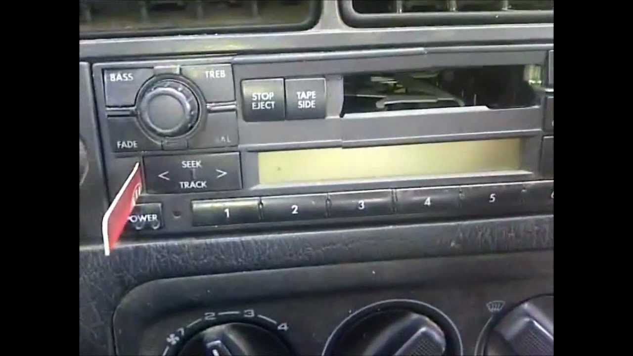 HOW TO REMOVE VOLKSWAGEN STEREO MK III DIY NO SPECIAL TOOLS YouTube