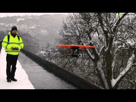 Aibotix X6 - Aqueduct bridge inspection Trevor(Wrexham) 1000 meter flight