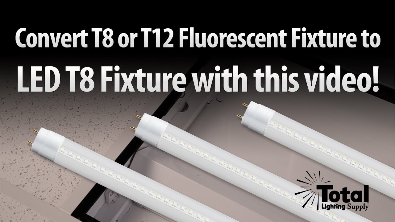 How To Change Your T12 Or T8 Fluorescent Fixture To