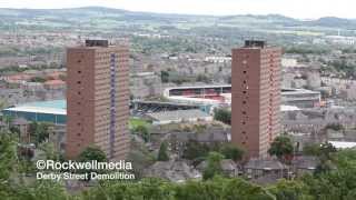 Derby Street Multi Demolition,Hilltown Dundee from Dundee Law HD