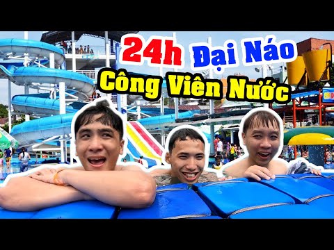 Thử Thách 24h Trong Công Viên Nước - Funny Water Park