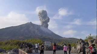 櫻島火山爆發