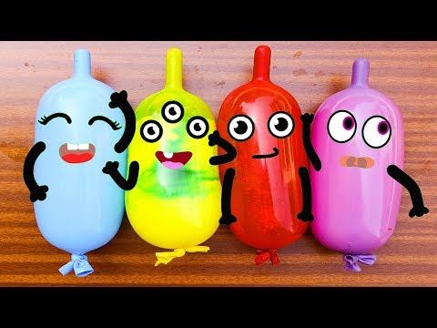 Making Slime With Funny Balloons Cute #Doodles #41 | RELAXING SATISFYING #SLIME
