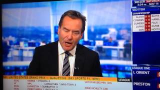 Jeff stelling on Pride Park