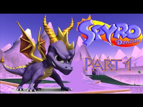 spyro the dragon (ps1) 120% walkthrough part 1 (Intro cutscene ...