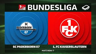 SC Paderborn 07 vs. 1. FC Kaiserslautern | Matchday 7 — Bundesliga 2 2025/26