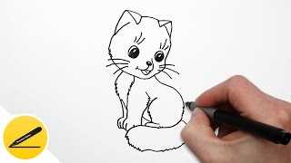 Как нарисовать кошку для детей 12 лет поэтапно Как нарисовать кошку для детей 12 лет