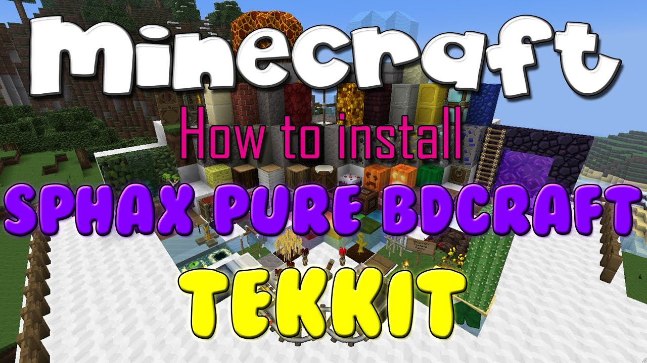 Minecraft Tekkit: Sphax Texture Pack Installation - YouTube