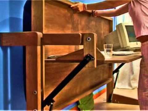 Hidden Bed DOUBLE DECKER AND SLIM VIDE - YouTube
