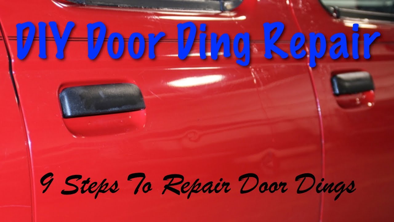 door dings ding repair diy fix steps yourself putty glaze using