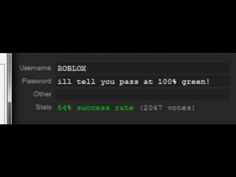 does roblox generate passwords